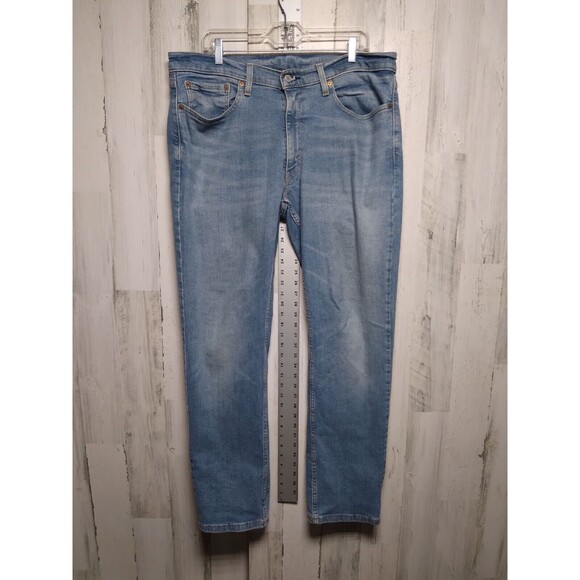 Levis 514 Light Blue Jeans Denim 36x32 Straight Leg Western Cowboy (34x31) - Picture 1 of 9